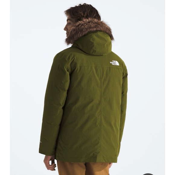 The North Face Mens Explore Farther 550 Fill Down Parka MEDIUM Olive Green NEW - Picture 9 of 11